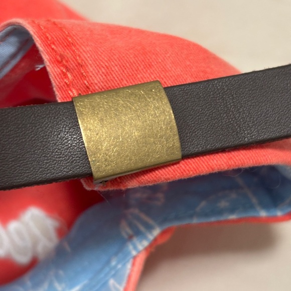 "Beach Hair" Slideback Hat/Cap with Leather Adjustable Strap. One Size. - Picture 5 of 6